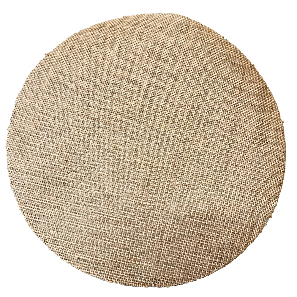 30 PCS Round Burlap‎ Placemats Craft Supply 11.8 inches Jute Rustic